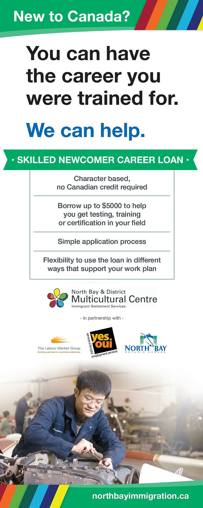 Brochure for the Skilled Newcomer Career Loan